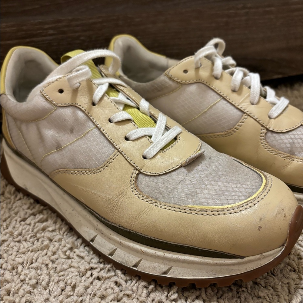 Madewell Kickoff Trainer Sneakers in Lemon Custard Multi - Picture 2 of 6